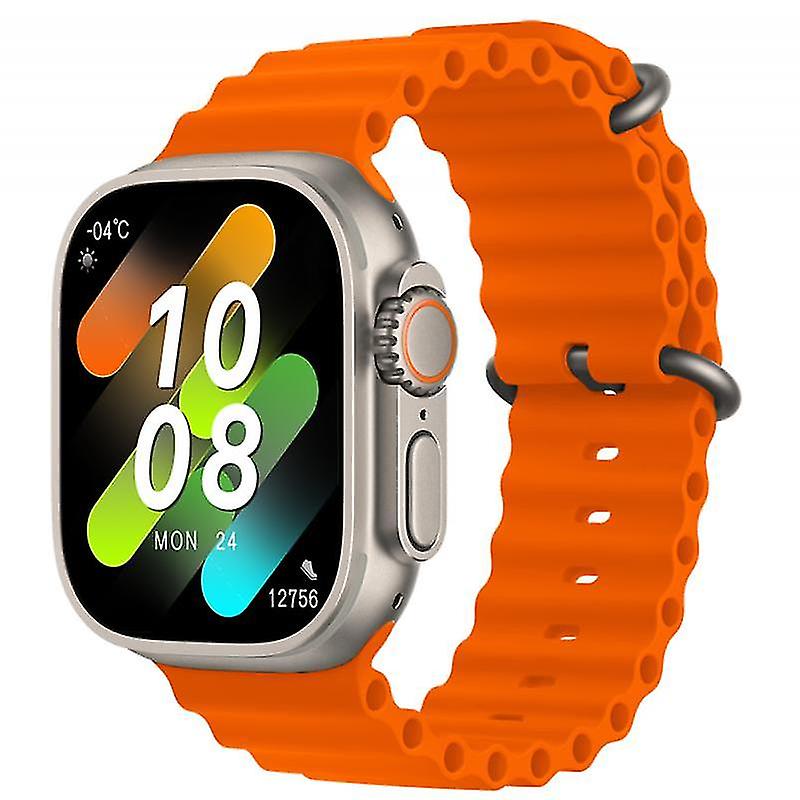 HK8 Pro Max Ultra AMOLED Display Smart Watch Orange Color • Deshiz